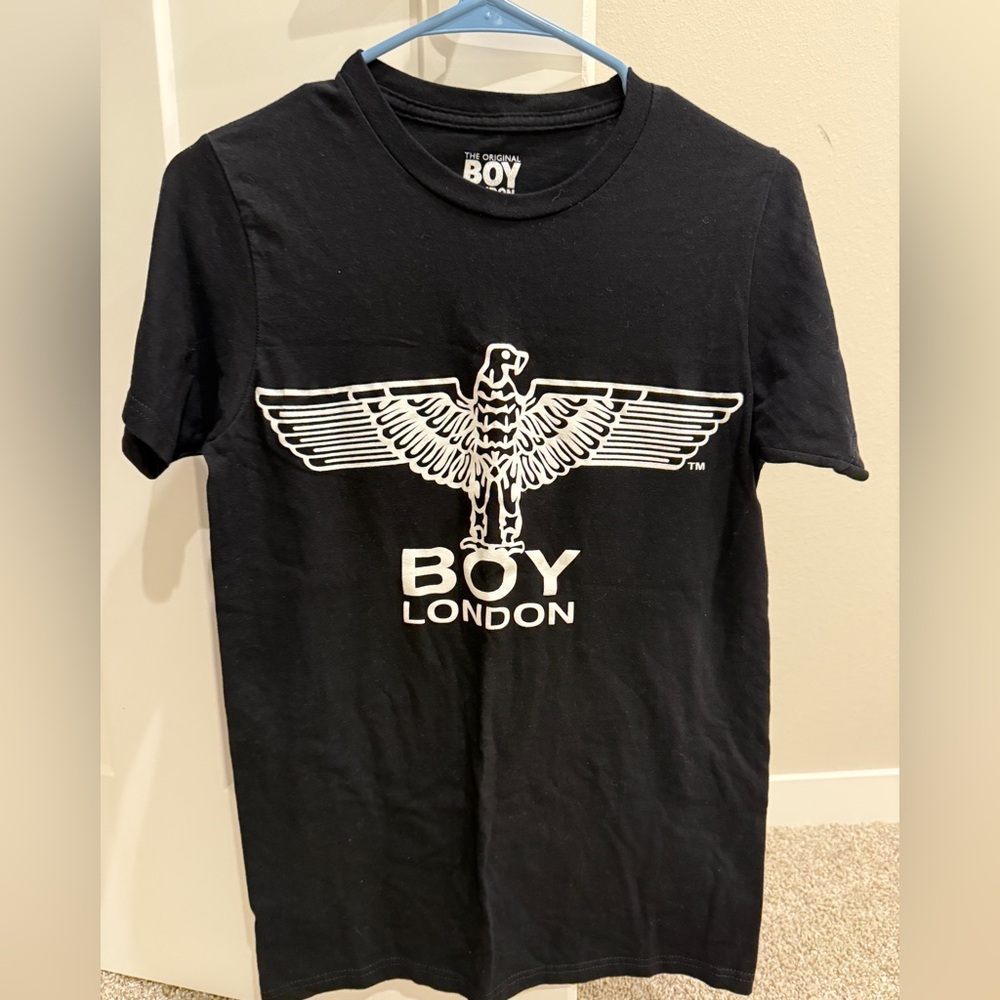 Boy London Black T-Shirt with White Logo